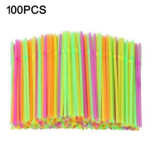 Cocktail Bir 100pcs Black Straw For Plastic Set Straws