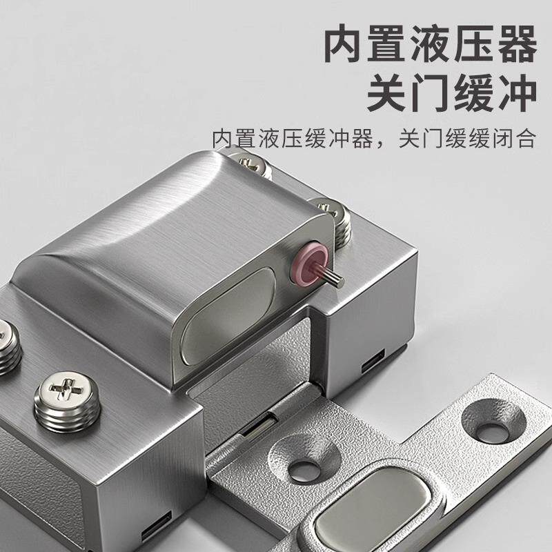 玻璃门专用铰链液压缓冲不锈钢无框玻璃门夹合页大全柜门折页配件