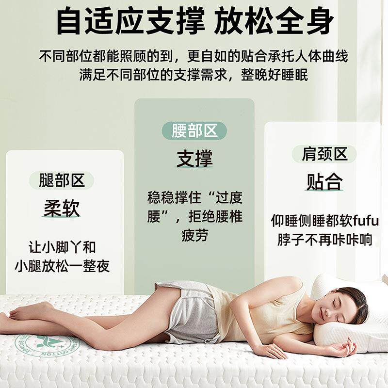 乳胶记忆棉床垫遮盖物家用卧室榻榻米软垫学生宿舍租房专用床褥子