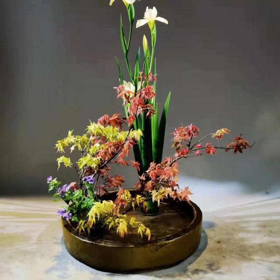 新中式现代简约禅意陶瓷花瓶真花仿真绿植花器桌面茶室装饰花盆