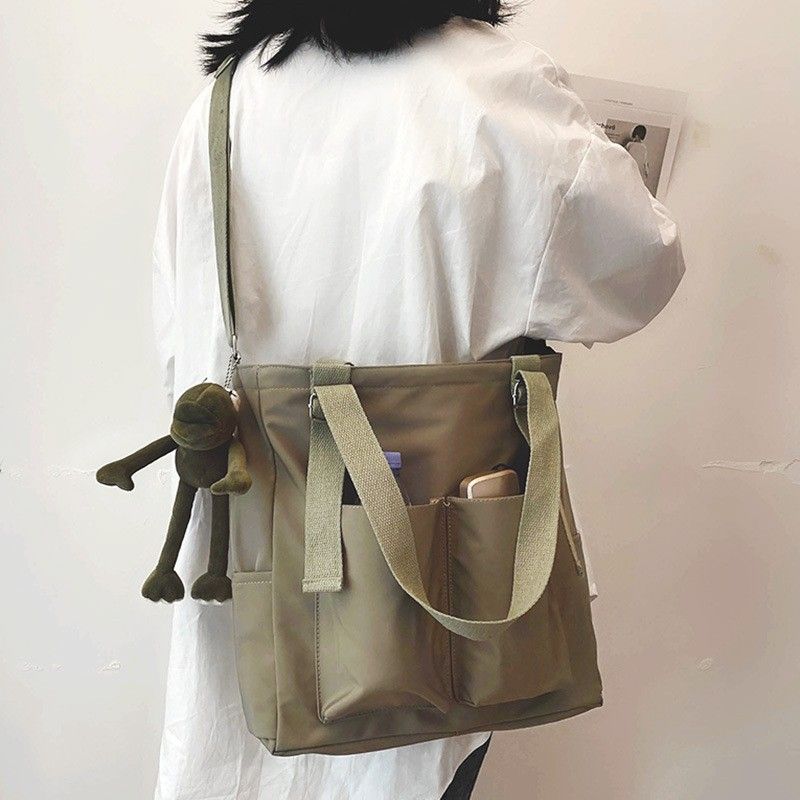 文艺小众帆布包小个子松弛韩系风帆布包秋季新款休闲女士斜挎包韩图片