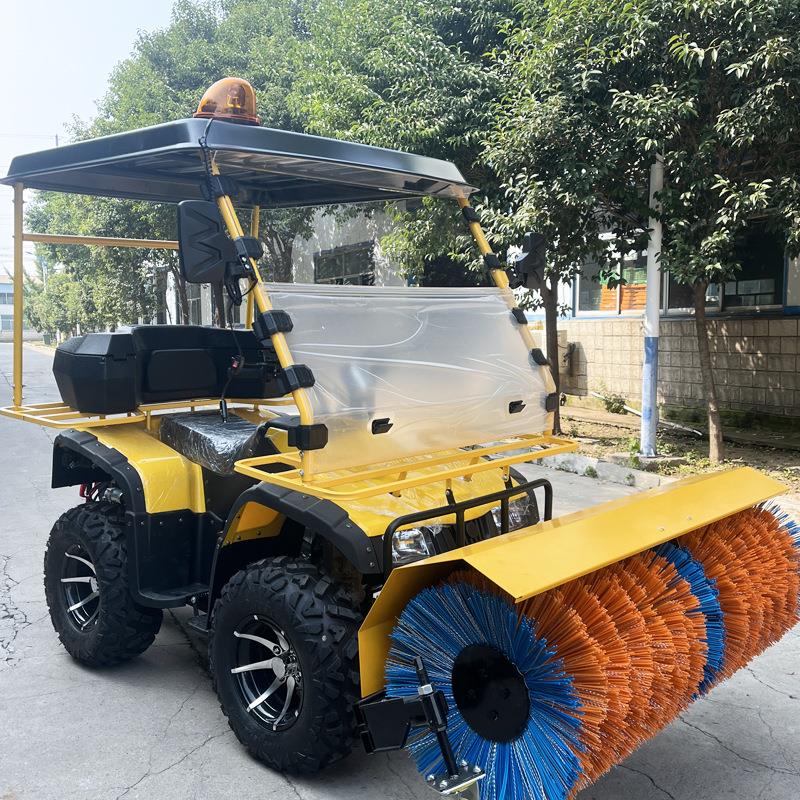 驾驶式扫雪机四轮汽油燃油除雪机城市道路大面积扫雪清雪机