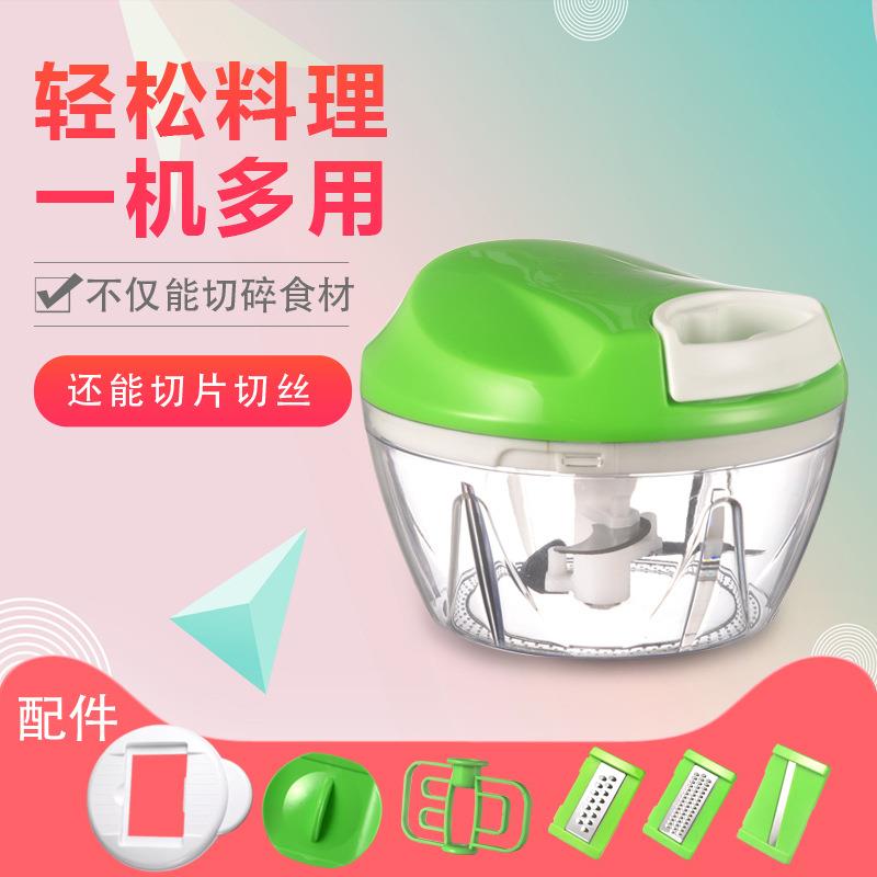 新款直销厨房工具功能切菜器手拉碎菜器家用手动绞肉绞菜机多功能
