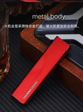 Ultra-thin green flame straight-through lighter cigar lighte