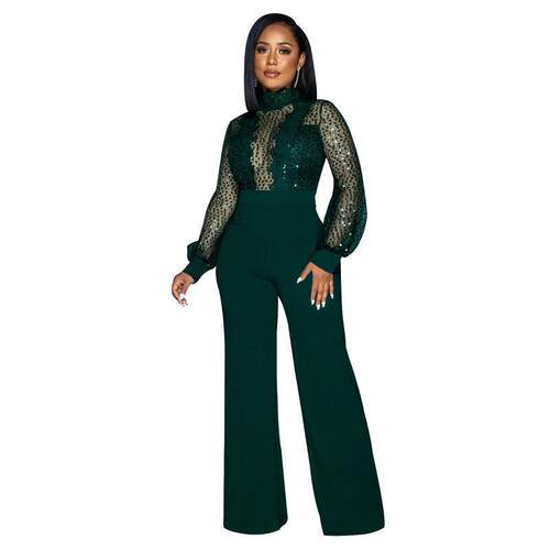 K 17841 Tie Waist Hollow Out Jumpsuit 系带镂空连衣裤