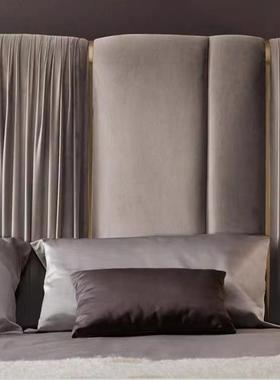 GPI端意利轻奢简约卧室家具1高5实木布艺床米1.大8米双人床