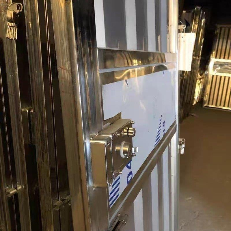 不锈钢门304单开卫生间厕所门定制家用简易自装门农村铁皮门工程