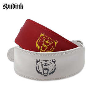 健身腰带软牛皮深蹲硬拉护腰男女力量运动训练举重护腰带健美护具