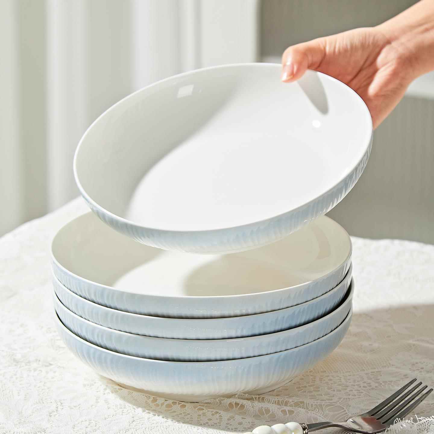 陶瓷盘子盘子家用2025新款高级感餐盘中式餐具釉下彩盘子鱼盘深盘