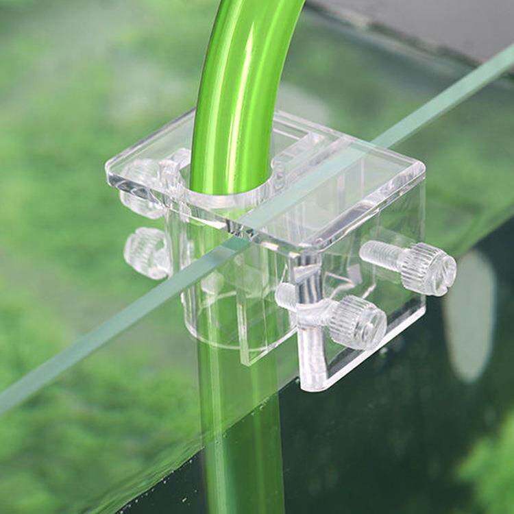 水族箱鱼缸进出水固定夹 亚克力固定架 进出水口稳定夹