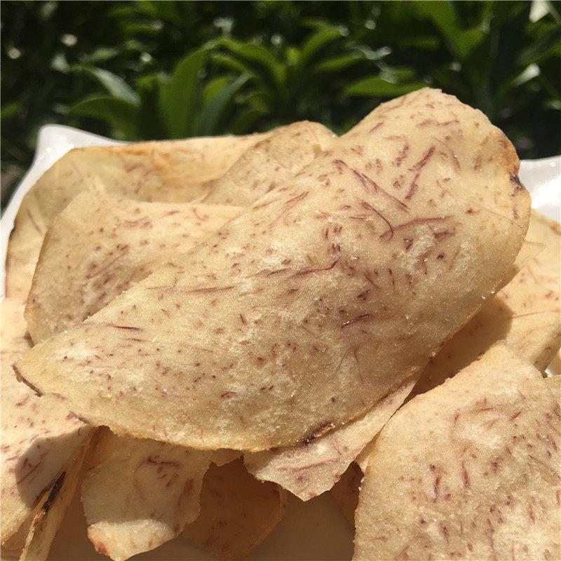 椒盐香芋片薄片芋头片200g清香酥脆两包起包邮可招 易碎慎拍