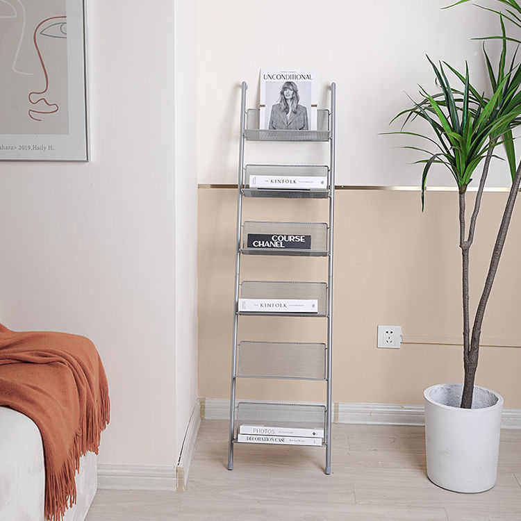 ins风书架靠墙窄中古CD置物架落地多层杂志收纳陈列展示架子顾之,住宅家具,书架,淘宝优惠券,粉丝福利购,淘宝优惠卷
