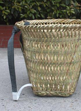 竹编背篓大号制品托框农家用装草料收菜采蘑菇纯手藤编筐四川云南