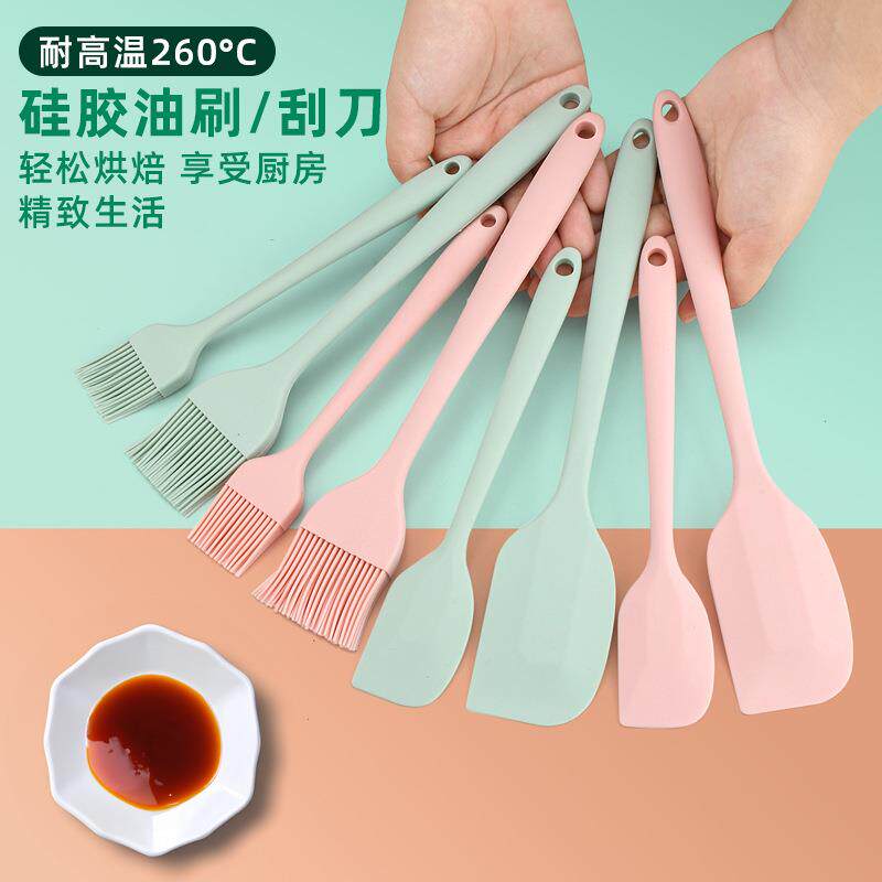 迷你硅胶厨具12件套小号宝宝辅食专用锅铲炒菜铲子汤勺套装