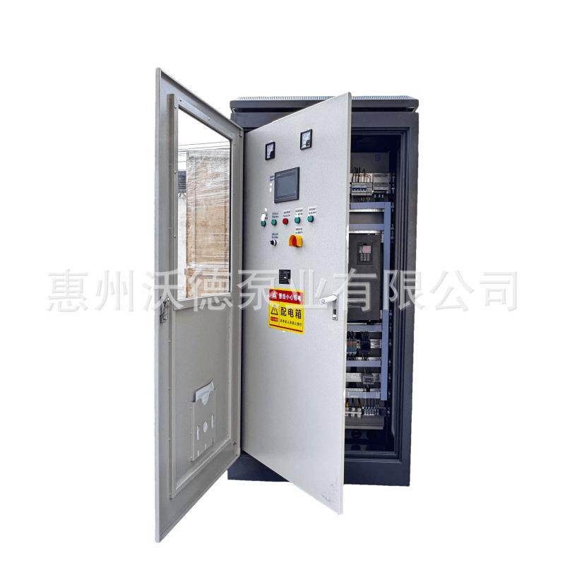 潜水泵控制箱成套机组22KW一控二全变频器控制柜自耦导轨链条一体