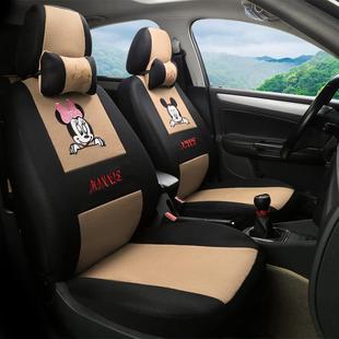 新套款 通用三明治卡通全包汽车座四捷达夏利威志卡341坐垫套通 季