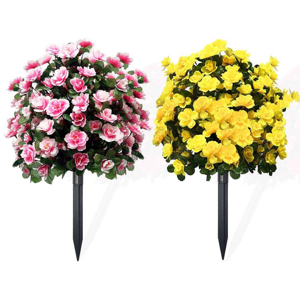景跨451595境热插卖杜鹃花置假树地插户外装饰地时尚场布装饰仿真