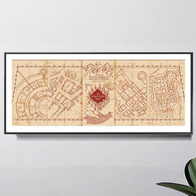 活点地图拼图相框800片配套框70*26 金属实木画 画框裱框裱框专用