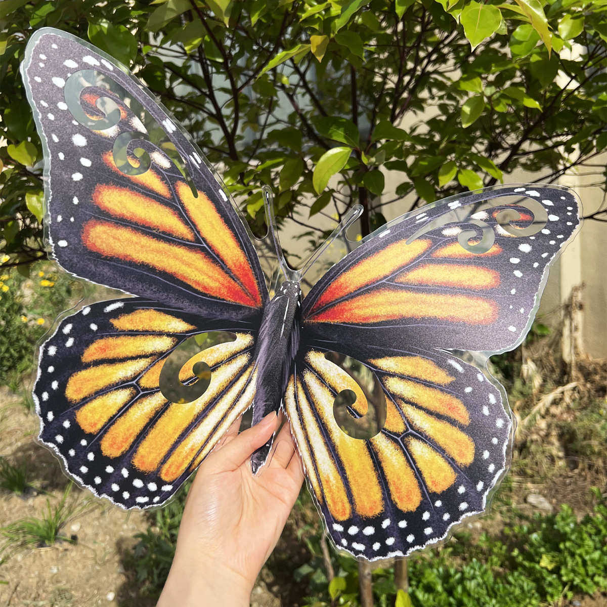 3d立体40cm大尺寸蝴蝶墙贴纸客厅卧室房间装饰墙贴自粘批发墙贴画