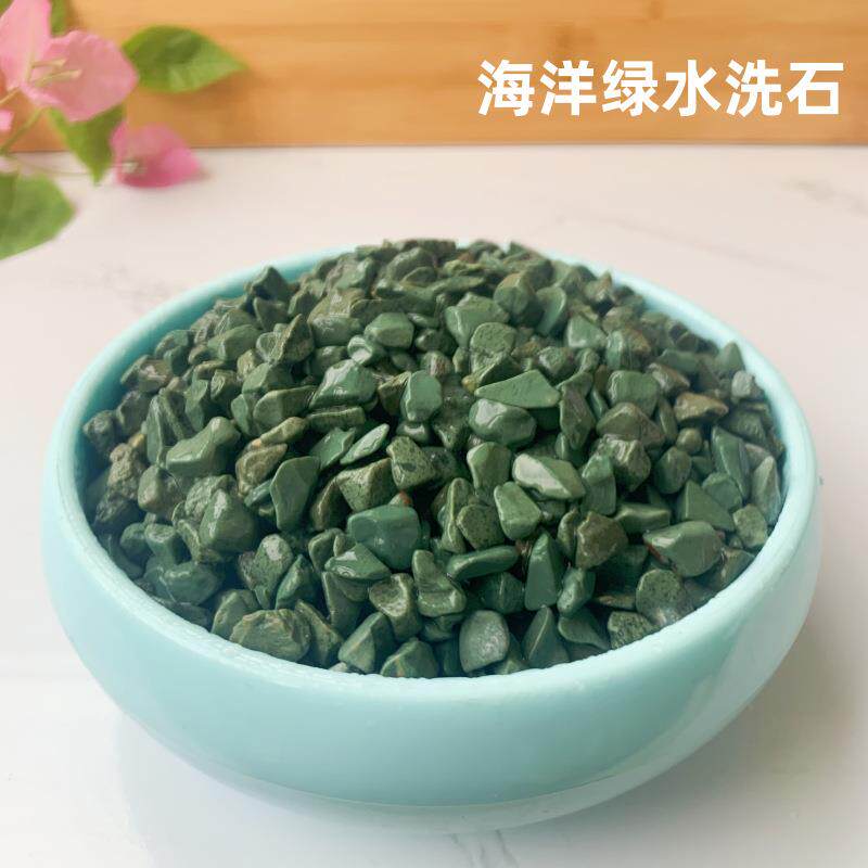 机制水洗石海洋绿石子 红色 灰色 黄色磨圆卵石 建筑铺路用碎石子