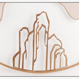 源头厂家创意典山壁饰挂水饰墙面铁艺新中古OLA 工艺品店大 BG00式