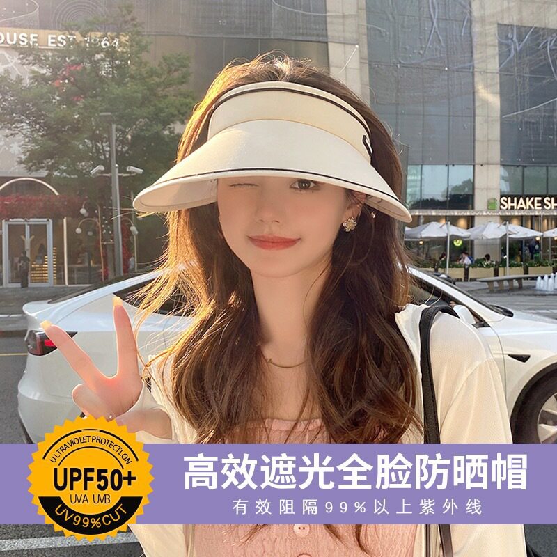 亲子款防晒帽夏季防紫外线大帽檐遮阳帽显脸小男女儿童折叠太阳帽