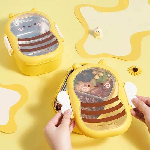 Outing Tableware Portable Stainless Steel Lunch Box Baby Chi