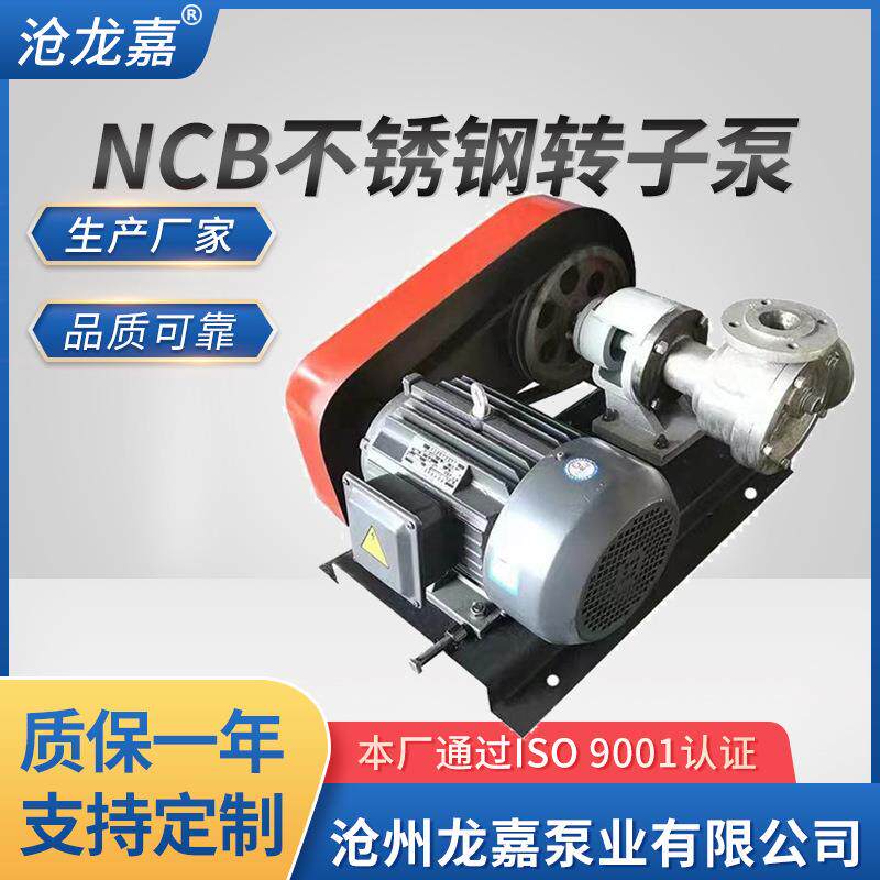 NCB不锈钢转子泵凸轮转子泵泵头正反转高粘度转子泵厂家供应