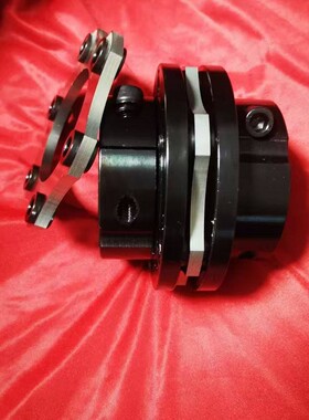 45钢DJM联轴器单膜片夹紧双膜片带键槽不锈钢大扭矩电机连轴器FES