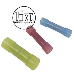 中间尼龙预绝缘接线端子BNFY接头镀锡冷压裸端头耳铜鼻子线耳线鼻