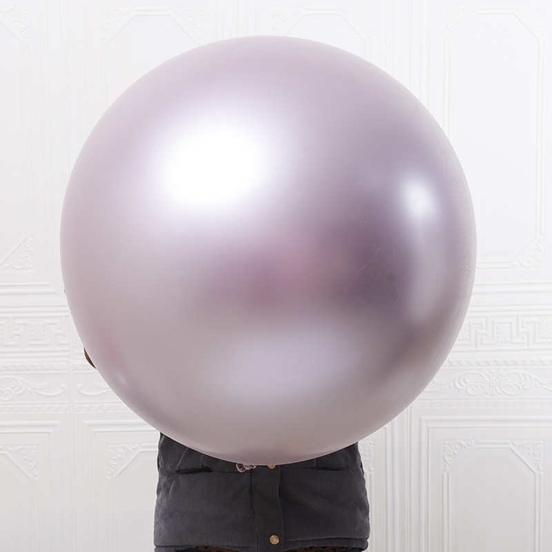 36寸金属气球18寸生日节日派对装饰加厚大号铬金色圆形地爆气球