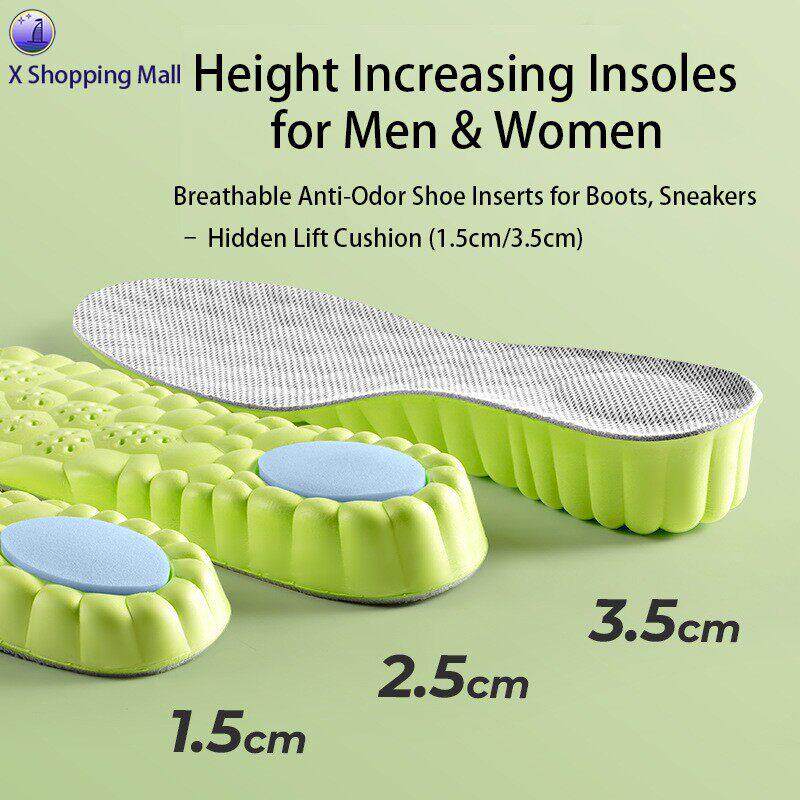 Height Increasing Insoles for Men & Women Shoe Inserts 鞋垫