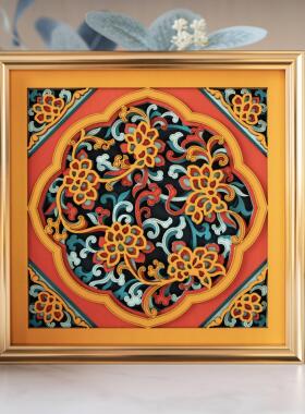 梯木叠雕玄关客厅装饰品摆件家居饰品乔迁新居礼品摆件高级感小众