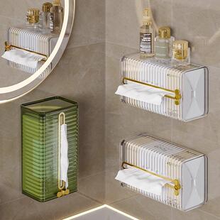 Luxury Tissue Box Wall-Mounted Face Towel Storage Box for Ba