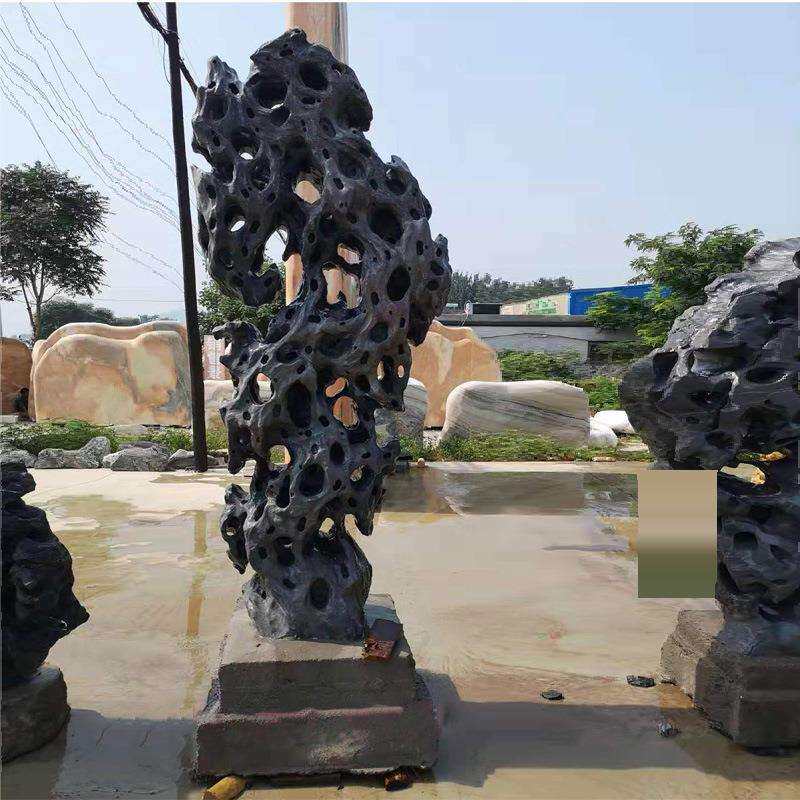 石雕景观石假山石 庭院太湖石灵璧石摆件奇异石现货销售