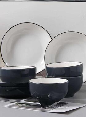 high quality 18-piece set of bowls and plates ceramic bowls