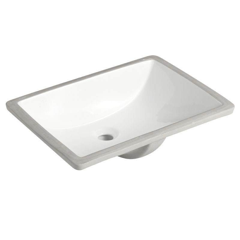 陶瓷台面下洗手盆嵌入式洗手盆浴室方形椭圆形洗手盆单盆小尺寸洗