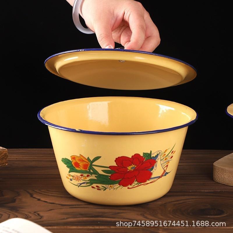 洗手盆厂家搪瓷搪瓷黄色加深脸盆