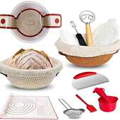 酸面包玻璃发酵罐带搅拌勺家用面团面包烘焙用品套装