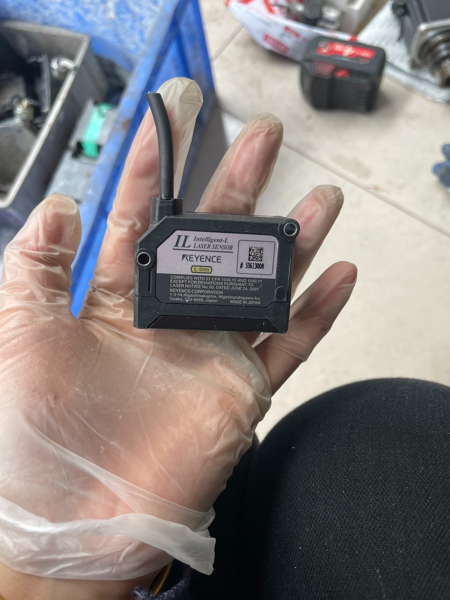 KEYENCE基恩士传感器，IL-S065，拆机货，被剪线了