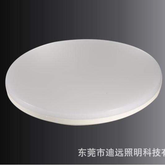 轻薄LED吸顶灯IP66防水防尘防虫IK10可调光亚克力奶白灯罩圆形灯