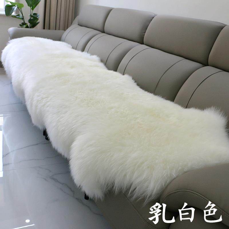 正品澳洲纯羊毛发沙绒垫防滑冬季加厚欧式真皮毛体贵妃毛坐一垫毯