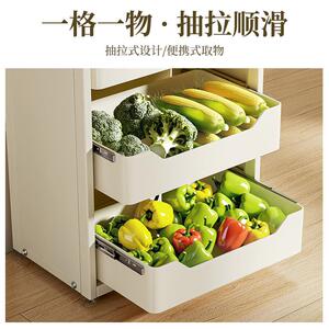 胜天储物支持60000833一件置起批抽拉蔬菜五层物创收纳架中小卖家