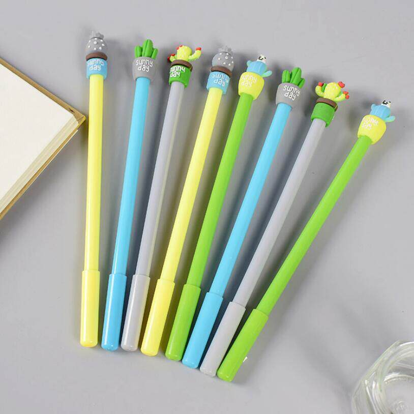 Korean stationery creative cactus pot-shaped neutral pen, su