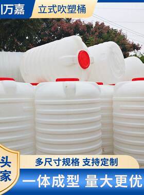 立式吹塑桶带外盖塑料水塔200L300L500L800L塑料桶环保大容量