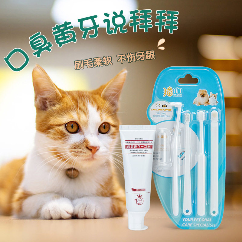 猫咪牙刷狗狗牙膏套装狗口腔清洁