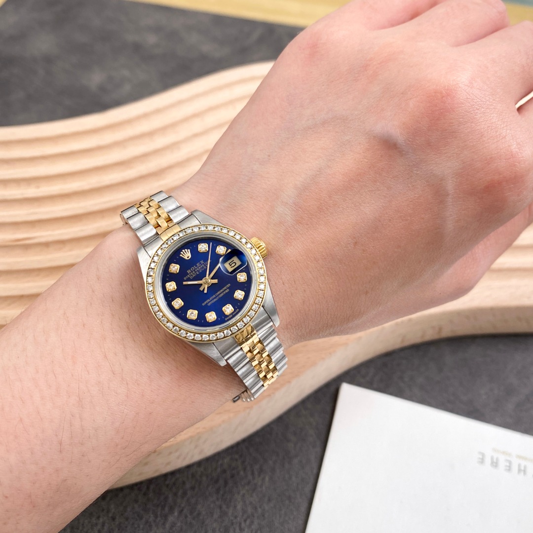 直购价[9.5新]劳力士日志型系列自动机械女士手表69173腕表