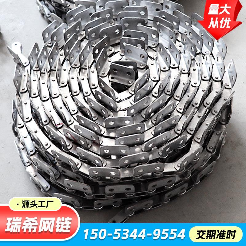 304不锈钢链条双节距带耳国标38.1 04C/3分06B/4分08B单双排链条