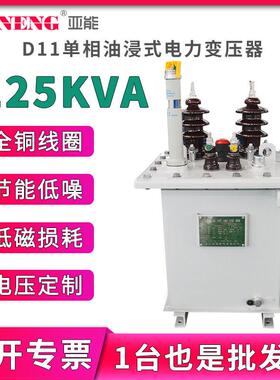 10kvD11相油浸式电力变压器250/400杆上低压配电变压器125kva