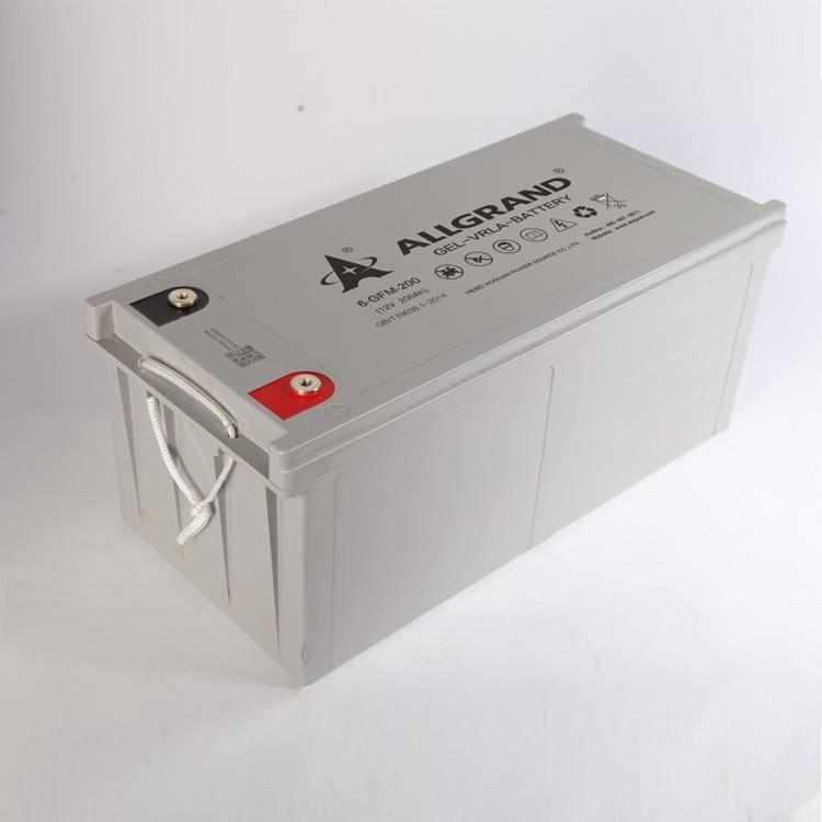 奥冠6-GFMJ胶体免维护12V200AH太阳能光伏专用大容量蓄电池折叠